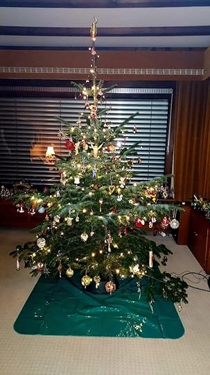 Christmas tree decorated