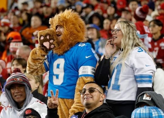 Detroit Lions fans cheer in the first quarter of their NFL game against the San Francisco 49ers at Levis Stadium in Santa Clara, Calif., on Monday, Dec. 30, 2024. (Jane Tyska/Bay Area News Group)