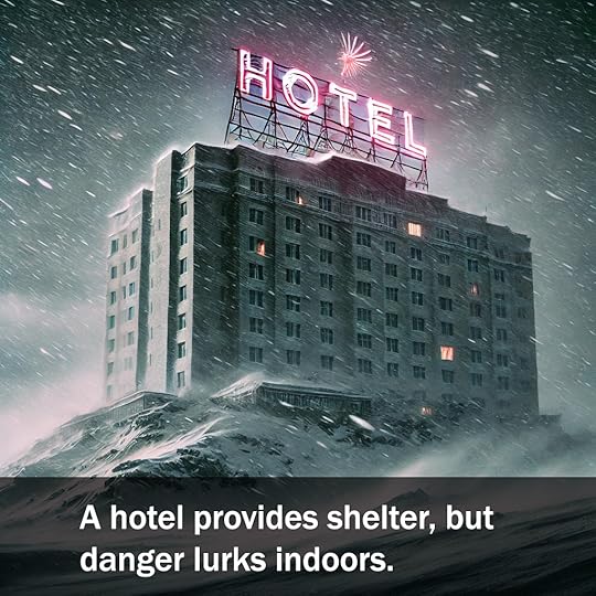 A hotel provides shelter, but danger lurks indoors.