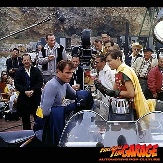 Batman Fireball Tim Garage Automotive Pop Culture Art