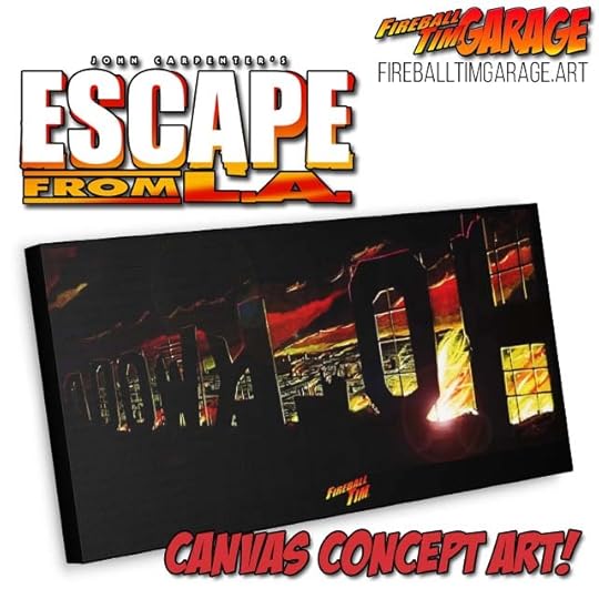 Escape from LA Art Fireball Tim Garage Automotive Pop Culture Art