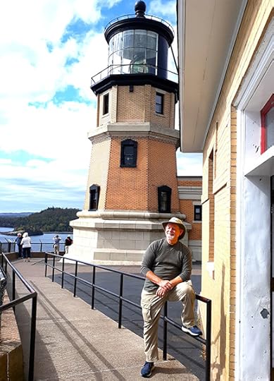 Kent at a lighthouse