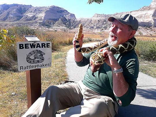Kent with a rattlesnake