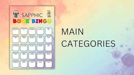 Main categories of the 2025 Sapphic Book Bingo