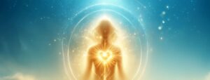 figure glowing with spirit representing new experiences with time