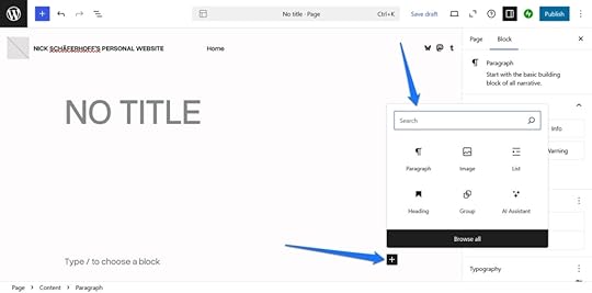 Search and insert blocks.