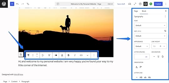 Customizing a block.