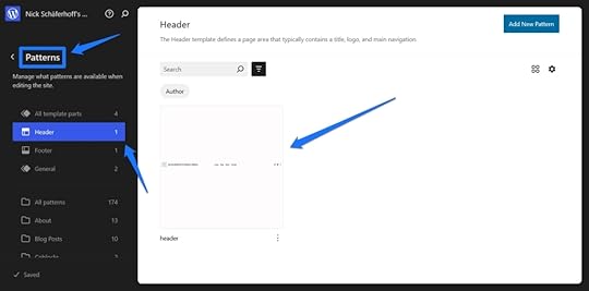Finding and controlling settings for navigation menu, within a theme that includes one in the header.