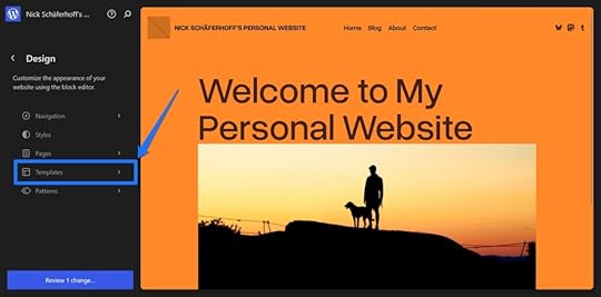 Where to find Page Templates.