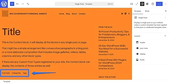 Switching the placement of post meta.