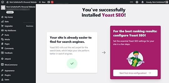Example of successfully installed theme.