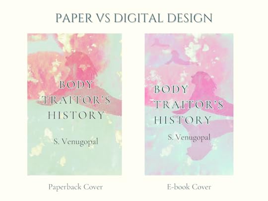 Comparison of my paperback cover with the digital one