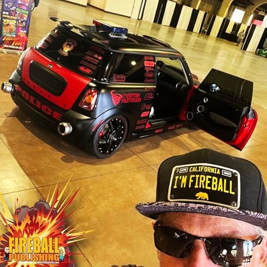 Fireball Tim Garage Automotive Pop Culture Art