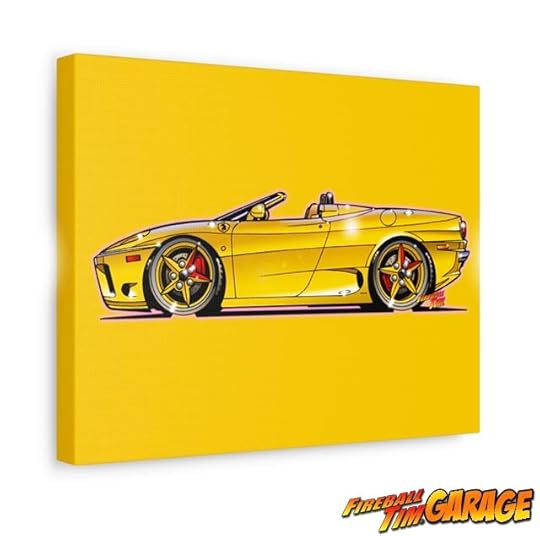 Ferrari Fireball Tim Garage Automotive Pop Culture Art