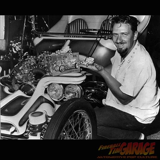 Fireball Tim Garage Automotive Pop Culture Art