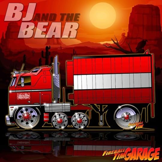Fireball Tim Garage Automotive Pop Culture Art