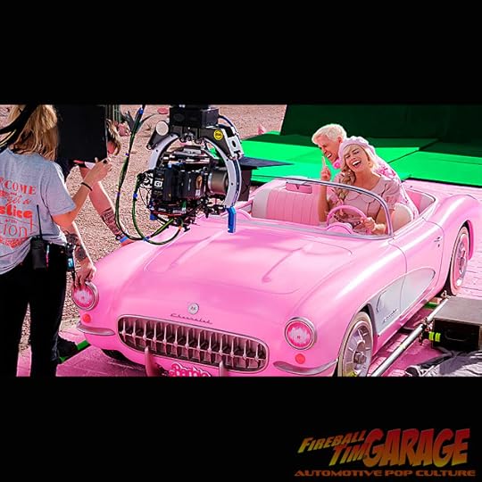 Barbie Corvette Fireball Tim Garage Automotive Pop Culture Art