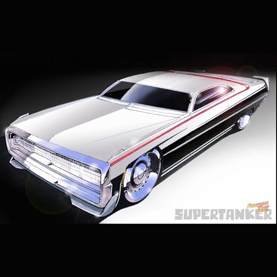 Fireball Tim Garage Automotive Pop Culture Art