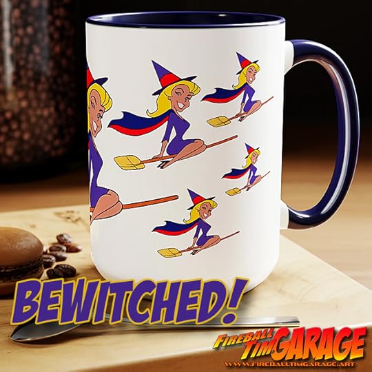 Bewitched Fireball Tim Garage Automotive Pop Culture Art