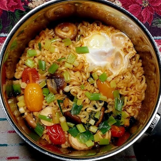 Ramen with vegetables and egg