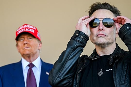 U.S. President-elect Donald Trump and Elon Musk watching the launch of the SpaceX Starship's sixth test flight in Brownsville, Texas on November 19, 2024