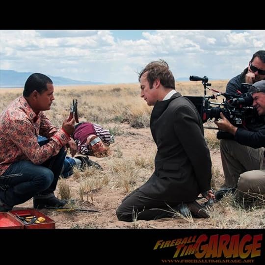 Breaking Bad RV Fireball Tim Garage Automotive Pop Culture Art