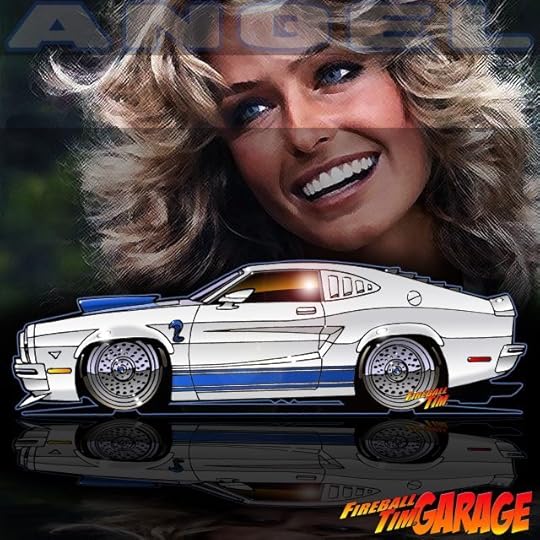 Fireball Tim Garage Automotive Pop Culture Art