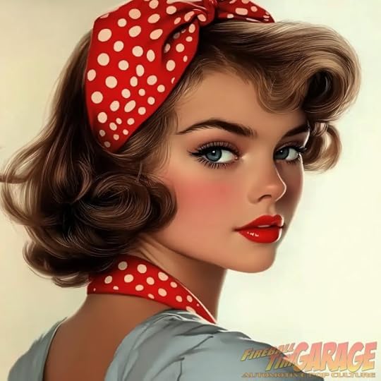 Fireball Tim Garage Automotive Pop Culture Art