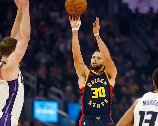 Golden State Warriors’ Stephen Curry (30) takes a 3-point shot...