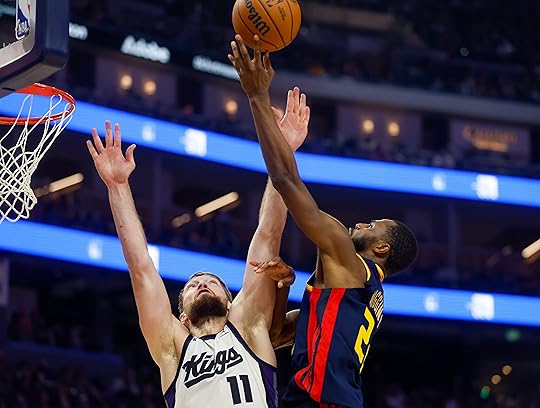 Golden State Warriors’ Andrew Wiggins (22) takes a shot against...