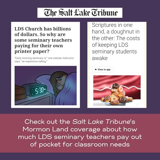 Our Bloggers Recommend: Why are LDS seminary teachers paying for their own printer paper? LDS Seminary