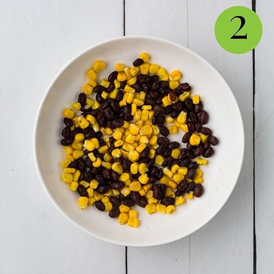 Step 2 Rice, Corn and Black Bean Burritos
