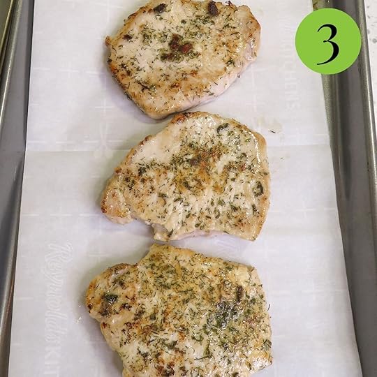 Ranch Pork Chops ready for the oven