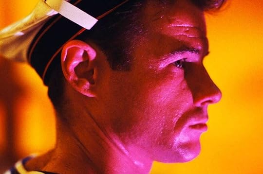 Brad Davis in pink profile in Fassbinder's
