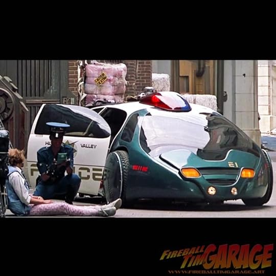 Fireball Tim Garage Automotive Pop Culture Art