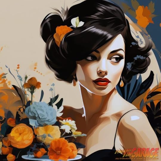 Fireball Tim Garage Automotive Pop Culture Art