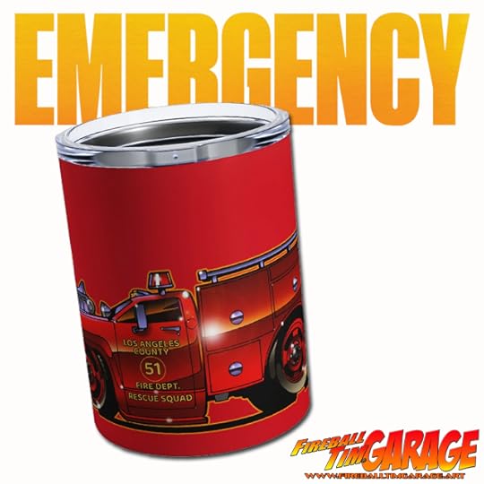 Fireball Tim Garage Automotive Pop Culture Art