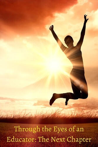 Woman leaping with vivid sunset behind her. From Through the Eyes of an Educator: The Next Chapter