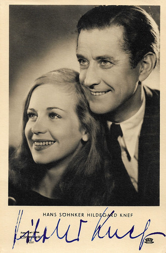 Hildegard Knef and Hans Söhnker in Film ohne Titel (1948)
