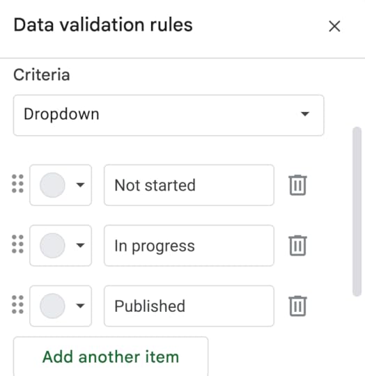 Adding status labels to the editorial calendar.
