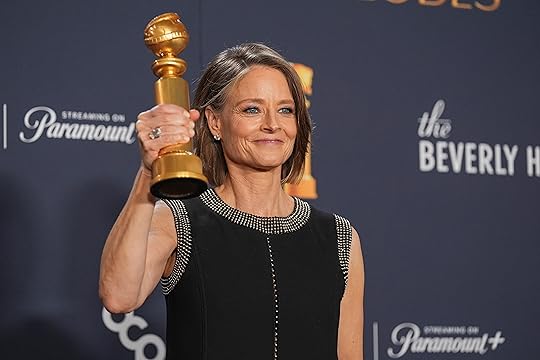 Jodie Foster poses in the press room with the award...