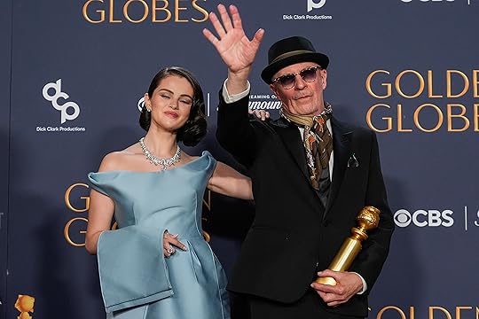 Selena Gomez, left, and Jacques Audiard pose in the press...