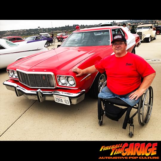 Fireball Tim Garage Automotive Pop Culture Art