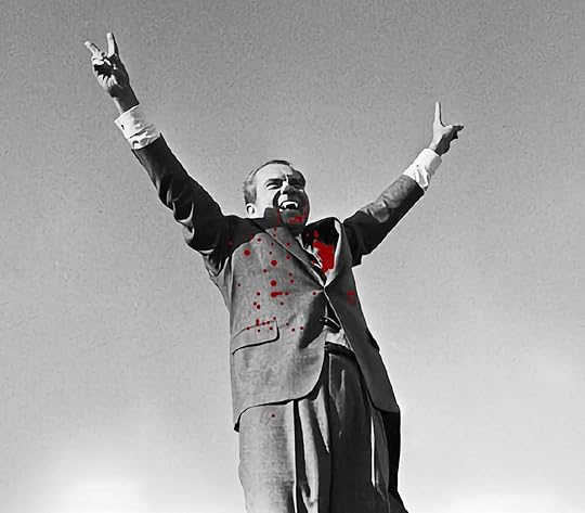 Richard Nixon as a vampire