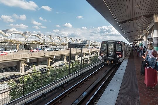 metro station at reagan national airport