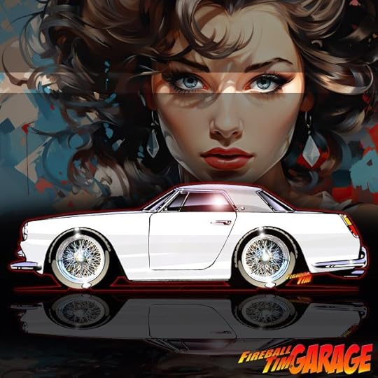 Fireball Tim Garage Automotive Pop Culture Art