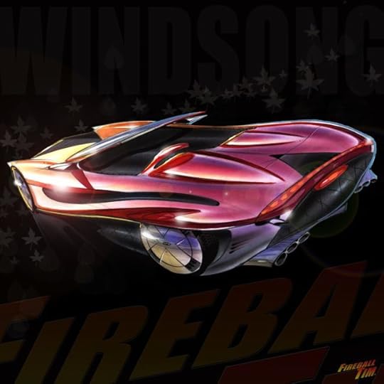 Fireball Tim Garage Automotive Pop Culture Art