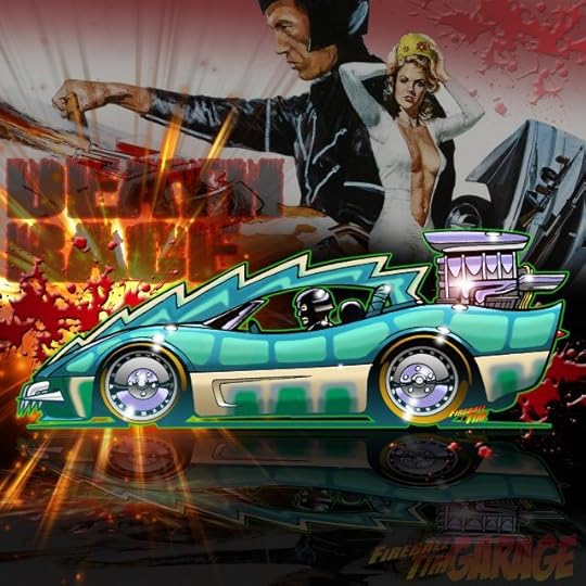 Frankenstein Fireball Tim Garage Automotive Pop Culture Art