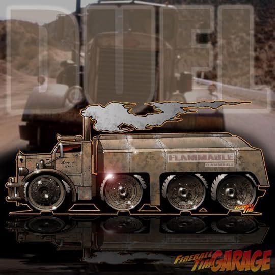 Duel Fireball Tim Garage Automotive Pop Culture Art