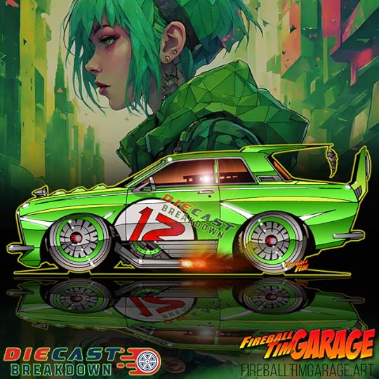 Fireball Tim Garage Automotive Pop Culture Art